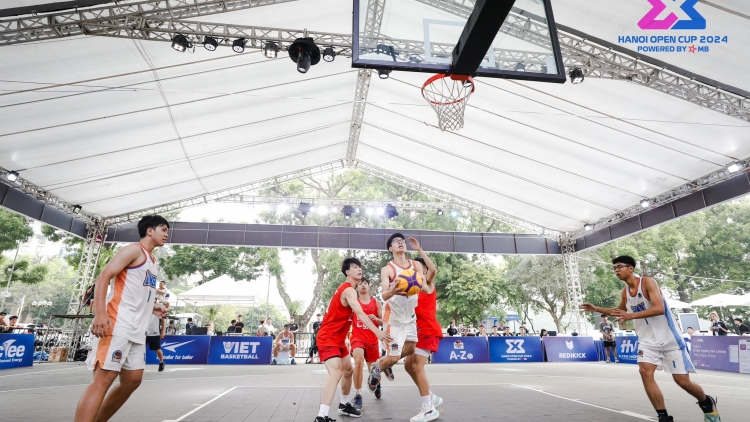 Sôi động Giải bóng rổ 3x3 Hà Nội mở rộng 2024