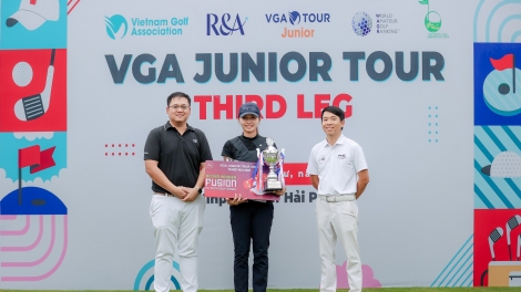 Lê Chúc An thắng thuyết phục tại giải đấu VGA Junior Tour 2024 chặng 3
