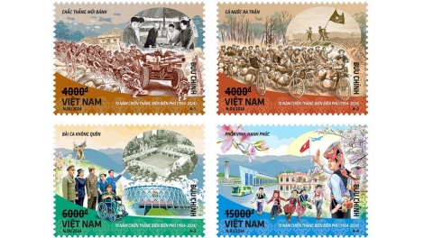 Phát hành bộ tem đặc biệt kỷ niệm 70 năm Chiến thắng Điện Biên Phủ
