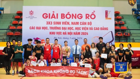 Khép lại Giải bóng rổ 3x3 sinh viên, nam cán bộ khu vực Hà Nội