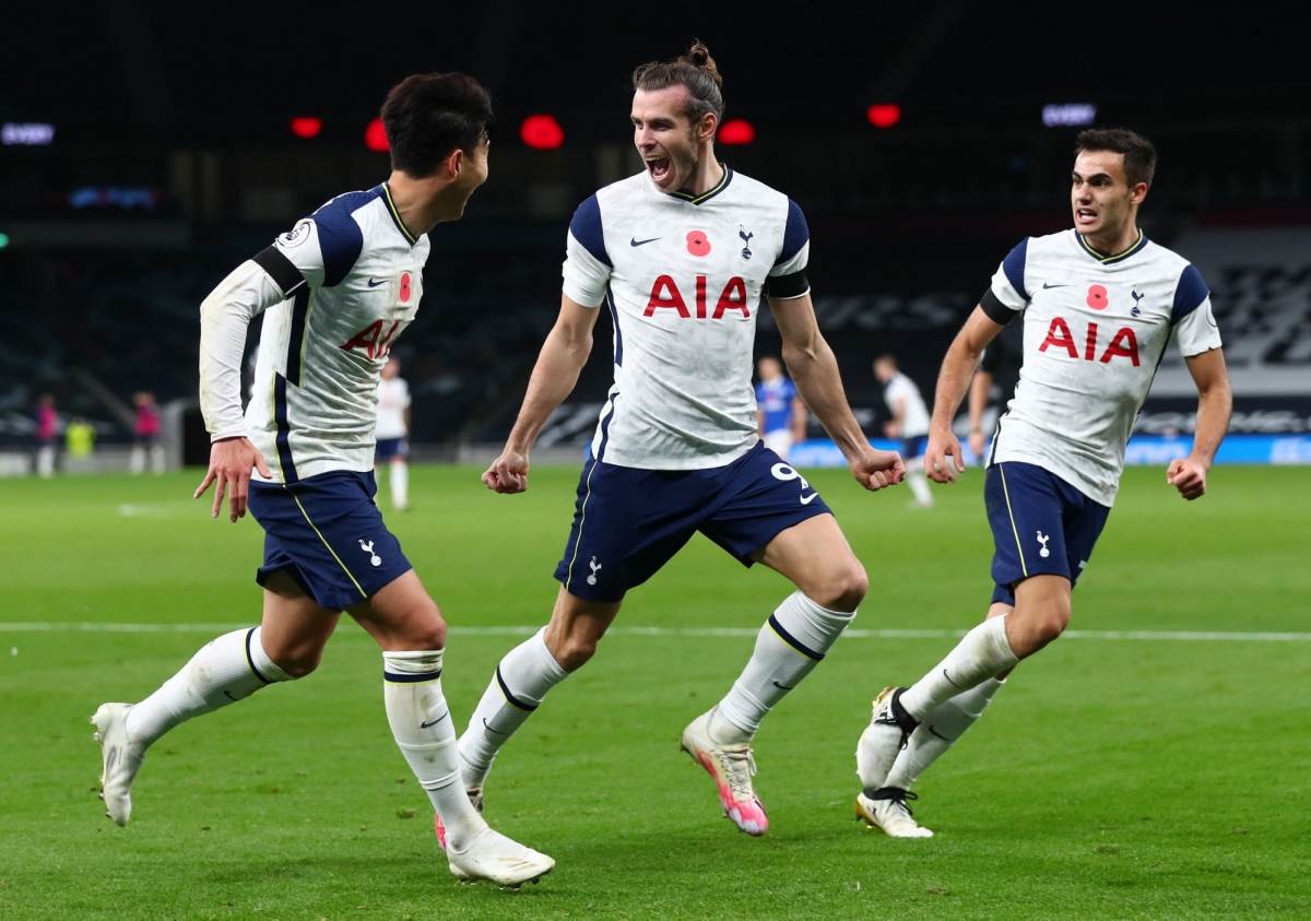 Bale ghi bàn ở EPL sau 7 năm (Ảnh: FB Tottenham Hotspur)