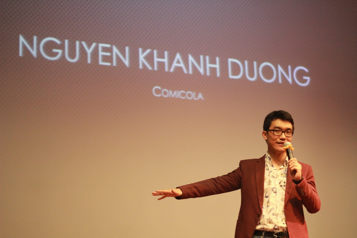 Biên tập viên Nguyễn Khánh Dương (Comicola), nhà sản xuất Việt Sử Diễn Họa
