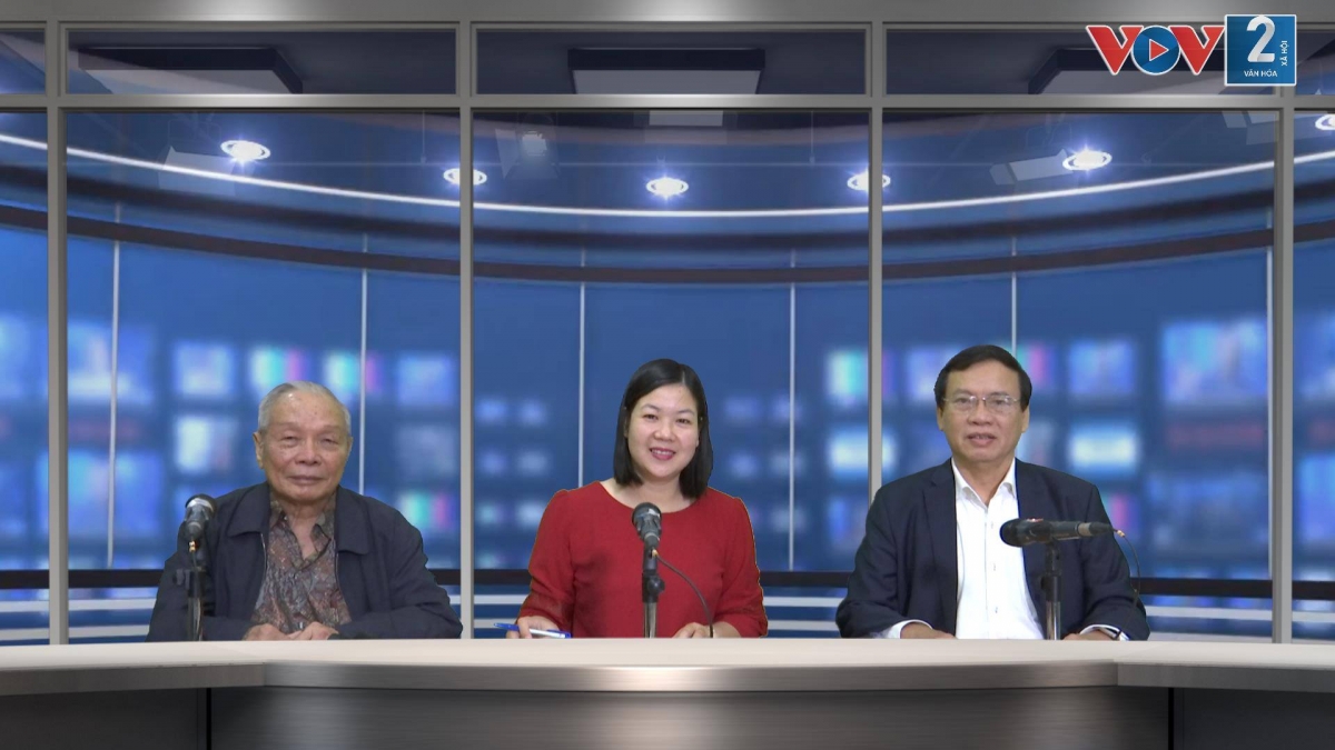 BTV Thanh Hương và các khách mời tham gia Diễn đàn VOV2
