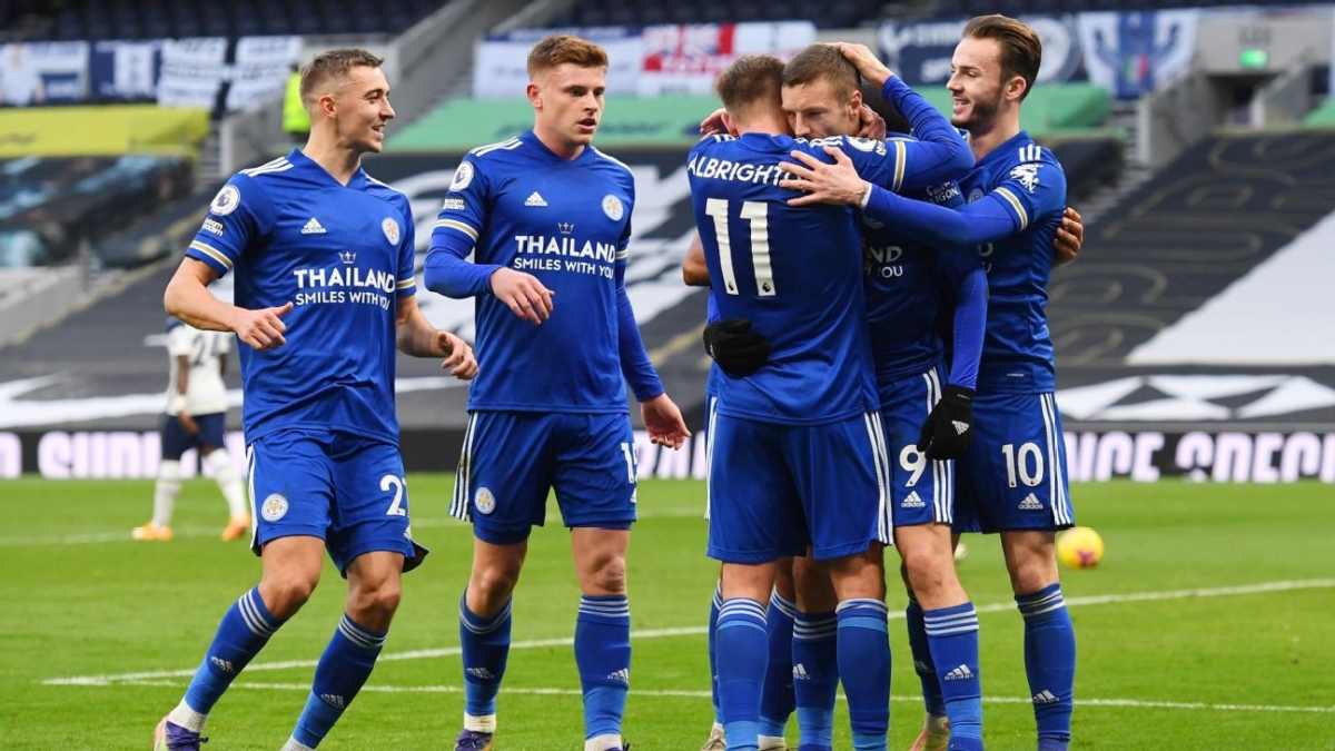 Các cầu thủ Leicester đã thắng trận có phần may mắn