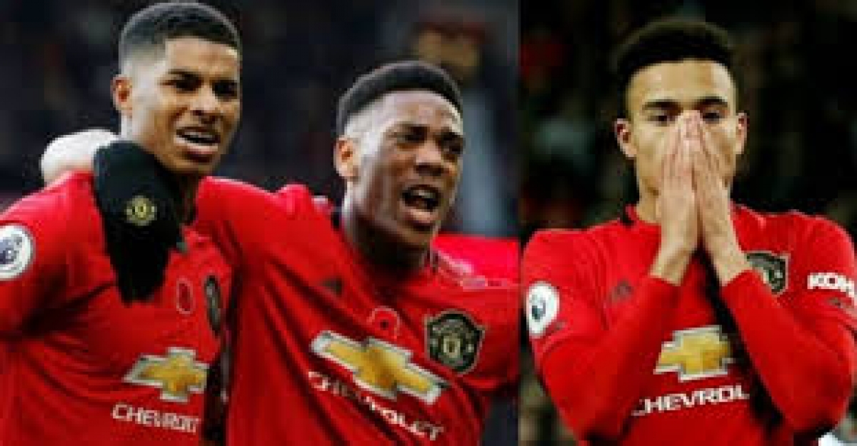Bộ ba tấn công của MU: Marcus Rashford, Mason Greenwood, Anthony Martial