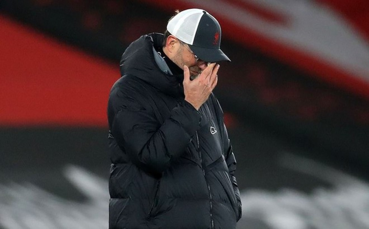 HLV Jurgen Klopp thất vọng với thất bại của Liverpool