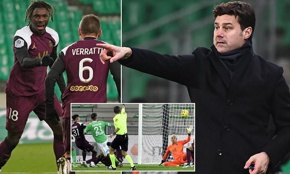 HLV Pochettino có màn ra mắt PSG không thật sự ấn tượng