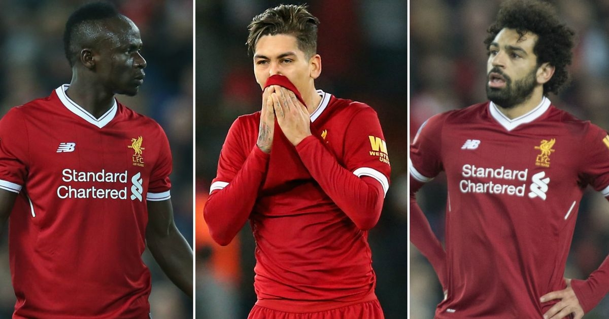 Bộ ba Sadio Mane, Roberto Firmino, Mohamed Salah đang gặp vấn đề về phong độ