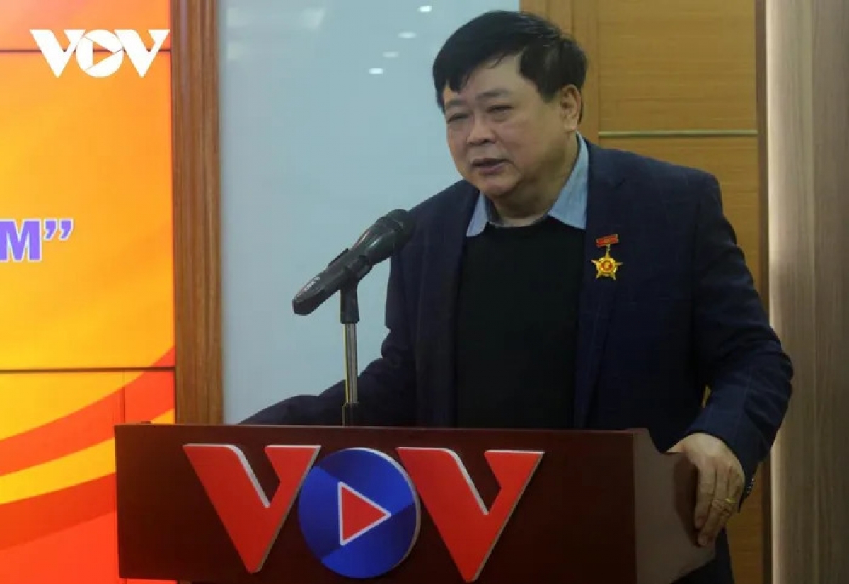 Ông Nguyễn Thế Kỷ, Ủy viên Ban Chấp hành Trung ương Đảng, Bí thư Đảng ủy, Tổng Giám đốc Đài TNVN phát biểu tại Hội nghị
