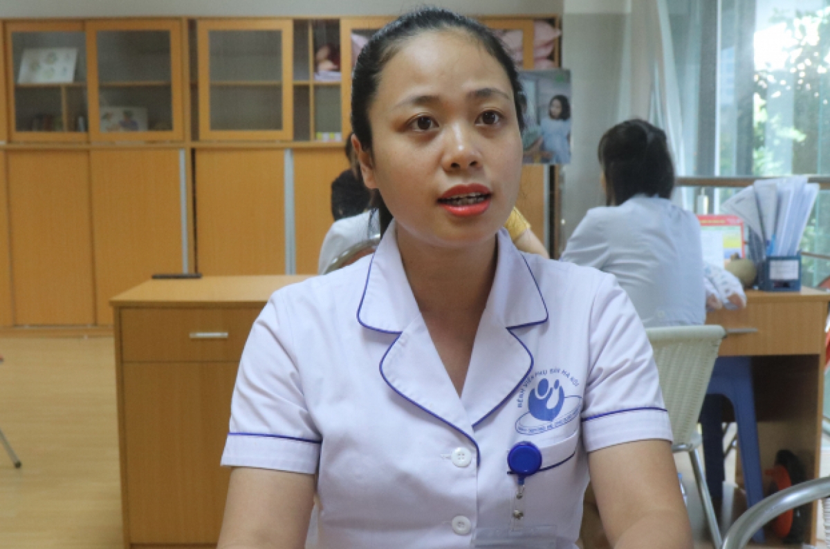 Điều dưỡng Đinh Thị Thu Hằng - Bệnh viện Phụ sản Hà Nội