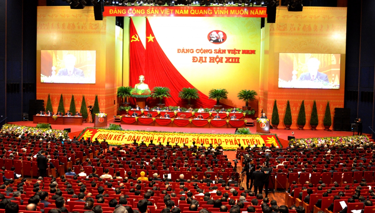 Toàn cảnh phiên khai mạc Đại hội Đảng XIII