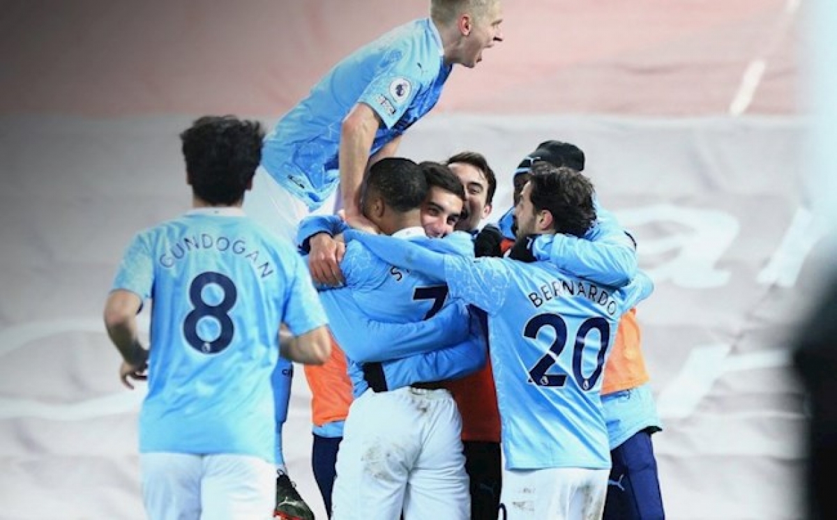 Man City đã có chiến thắng tưng bừng ngay trên sân Anfield (Ảnh: Internet)