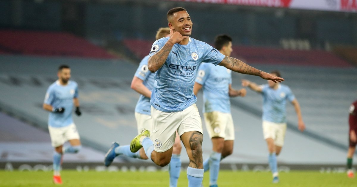 Gabriel Jesus lập cú đúp bàn thắng cho Man City (Ảnh: Internet)