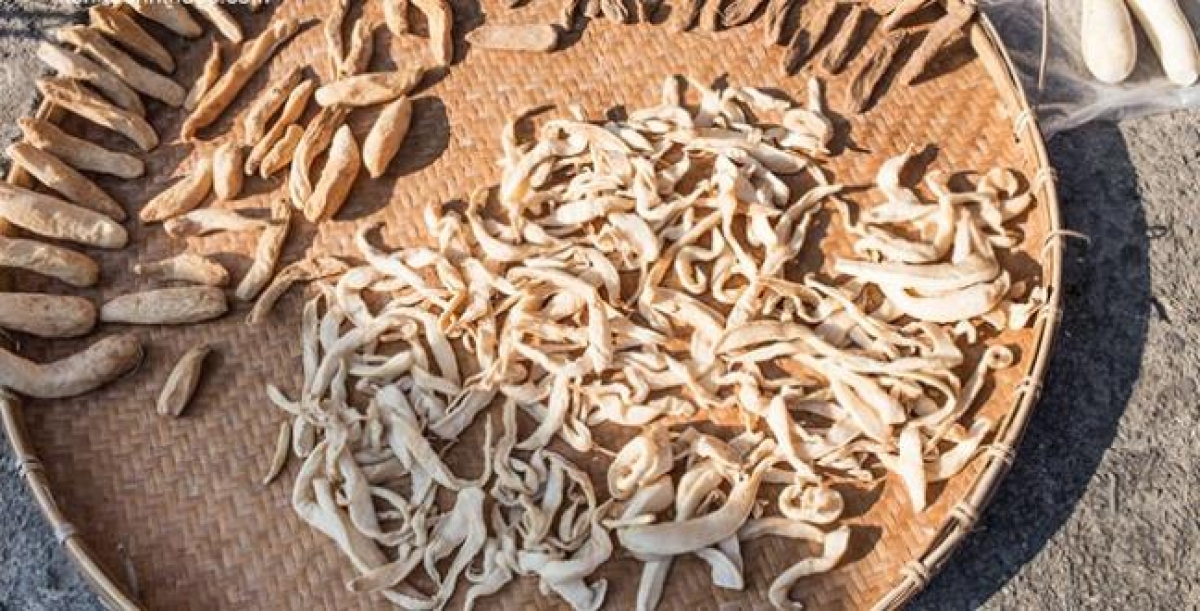 Củ cải được phơi khô