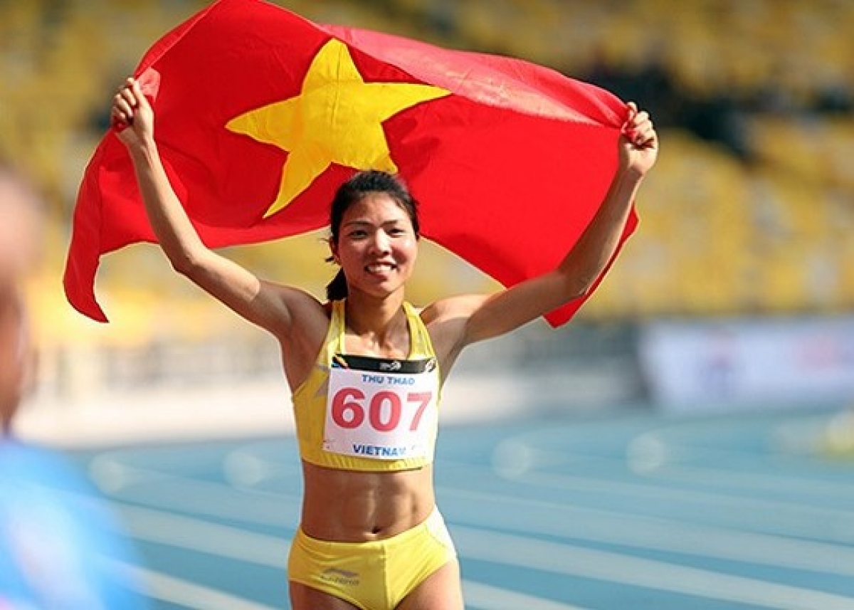 VĐV Bùi Thị Thu Thảo, giành HCV lịch sử ở nội dung nhảy xa tại Asiad 2018