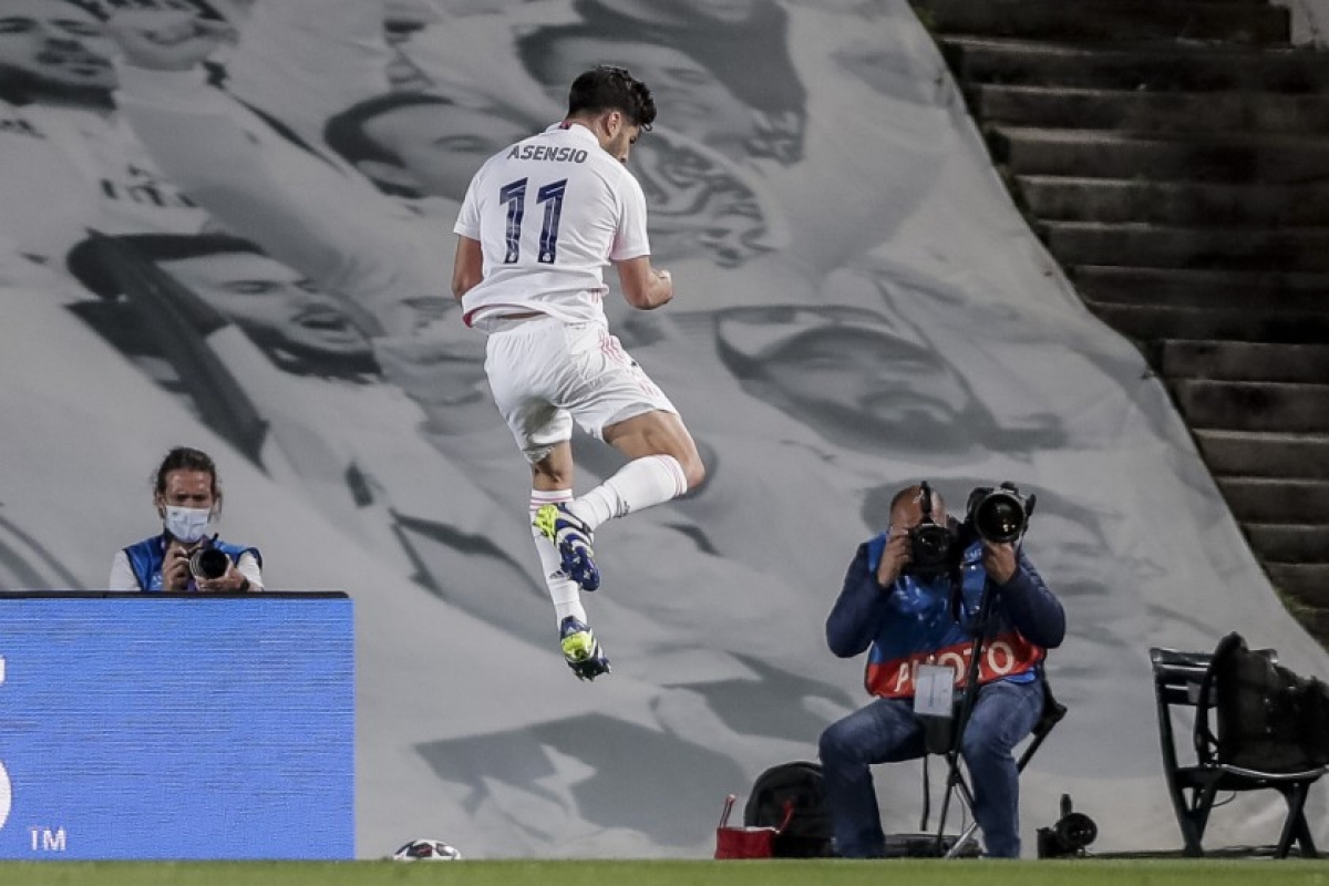 Marco Asensio nâng tỷ số lên 2-0 (Ảnh: Internet)