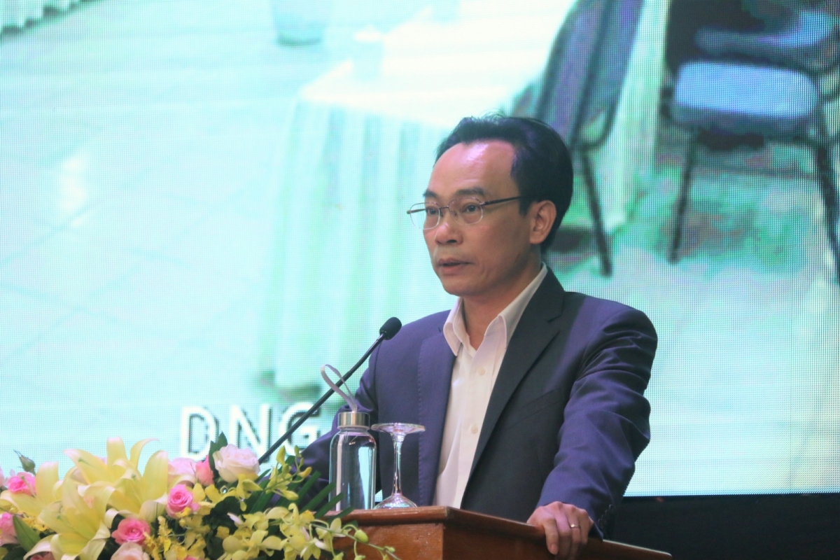 Thứ trưởng Bộ GD&ĐT Hoàng Minh Sơn: " Với Nghị định 116, chúng ta kỳ vọng tăng sức hấp dẫn với người học, nâng cao chất lượng nguồn tuyển vào các trường sư phạm. Việc gắn năng lực đào tạo giáo viên của các trường và nhu cầu của địa phương là điều quan trọng để người học định hướng việc làm". (Ảnh: Giaoducthoidai.vn)