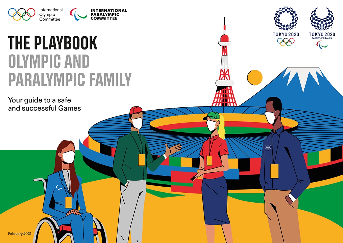 Các vận động viên tham dự Olympic Tokyo sẽ phải đeo khẩu trang mọi lúc, chỉ trừ lúc ăn, uống, ngủ, tập luyện hoặc thi đấu. Ảnh: architectureofthegames.net