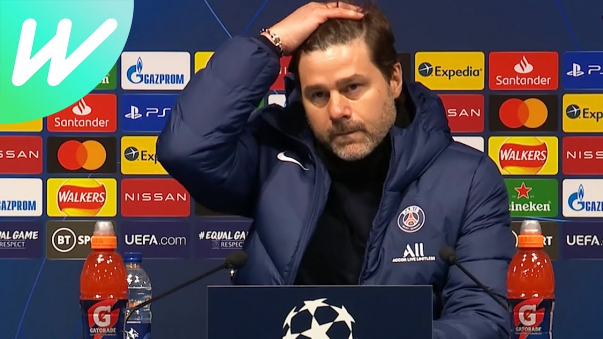 HLV Mauricio Pochettino thất vọng với trận thua của PSG (Ảnh: Internet)