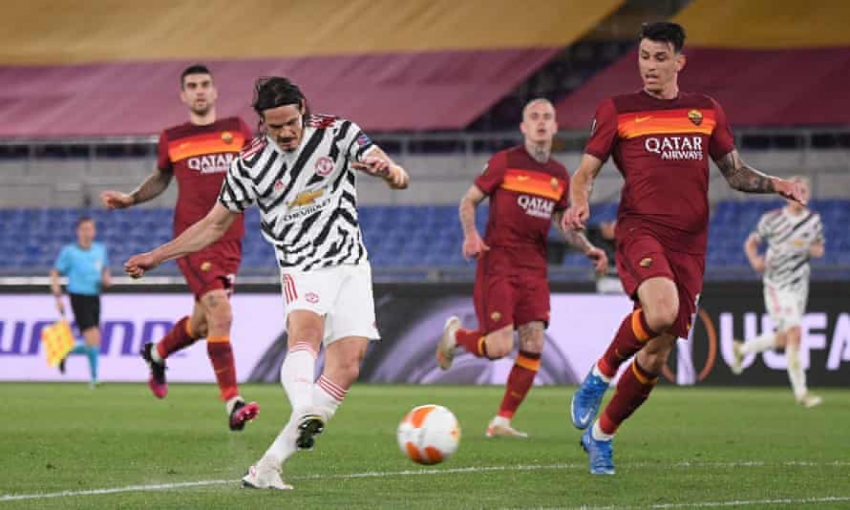 Edinson Cavani mở tỷ số cho MU (Ảnh: Internet)