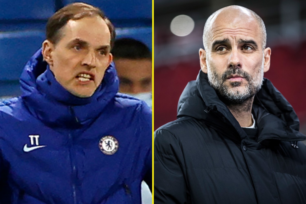 Hai HLV lão luyện Pep Guardiola, Thomas Tuchel có dịp nắn gân nhau trước chung kết Champions League (Ảnh: Internet)