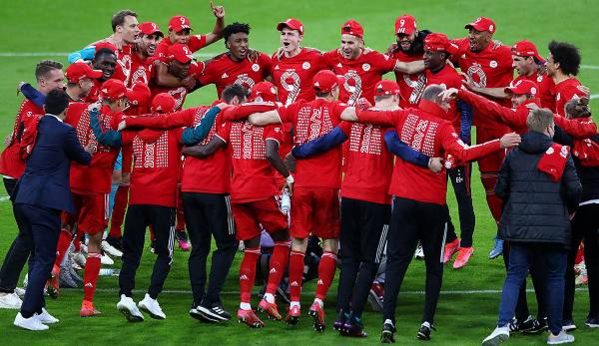 Bayern đăng quang Bundesliga sớm 2 vòng đấu (Ảnh: Internet)