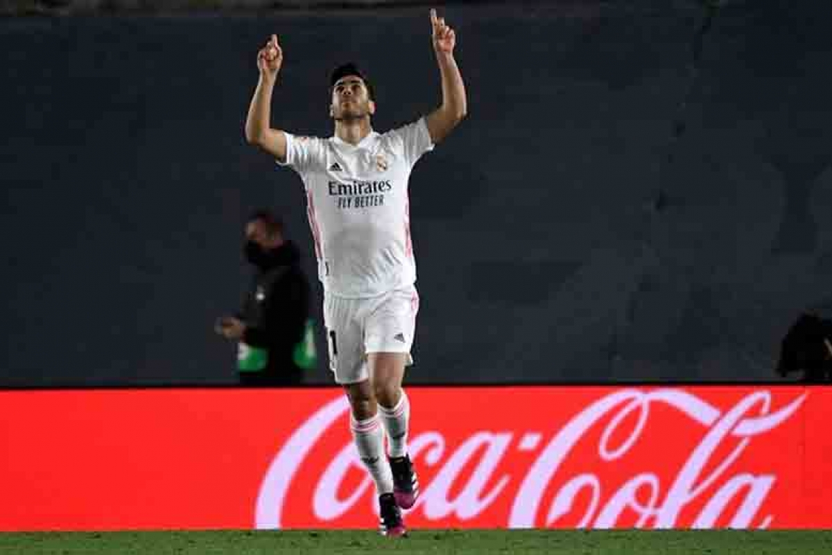 Asensio gỡ hòa 1-1 cho Real (Ảnh: Internet)