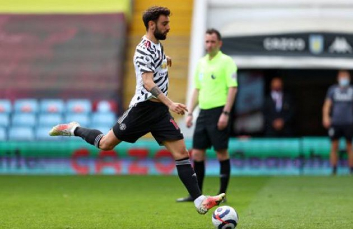 Bruno Fernandes thực hiện thành công quả đá penalty gỡ hòa 1-1 cho MU (Ảnh: Internet)