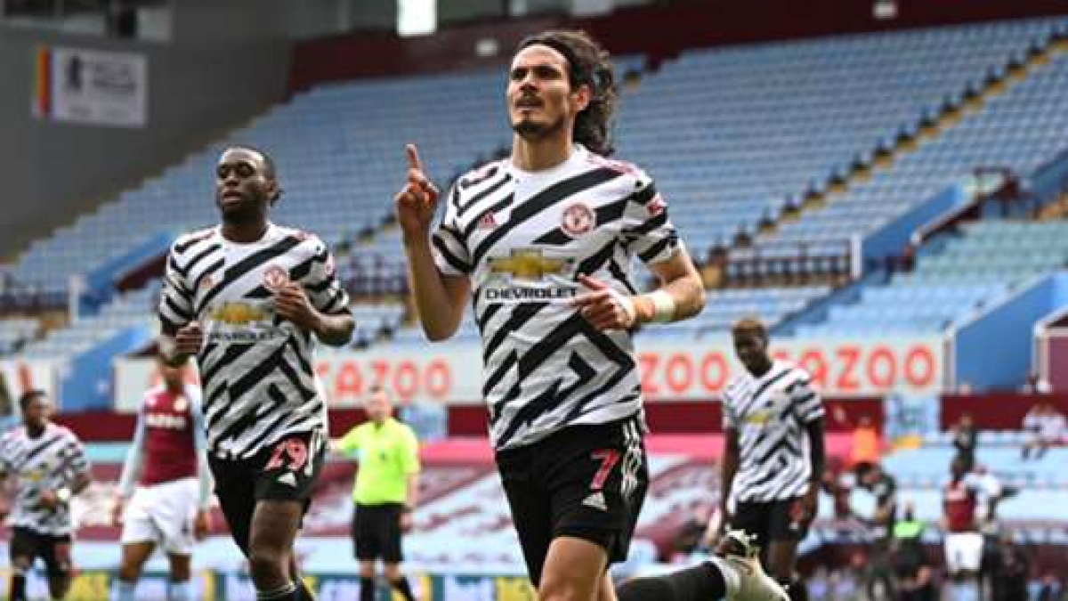 Edinson Cavani ấn định chiến thắng 3-1 cho MU (Ảnh: Internet)