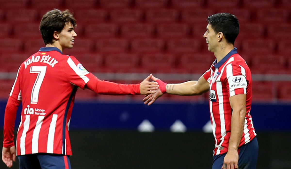 Joao Felix đã trở lại sau chấn thương và có thể đá cặp cùng Suarez (Ảnh: Internet)