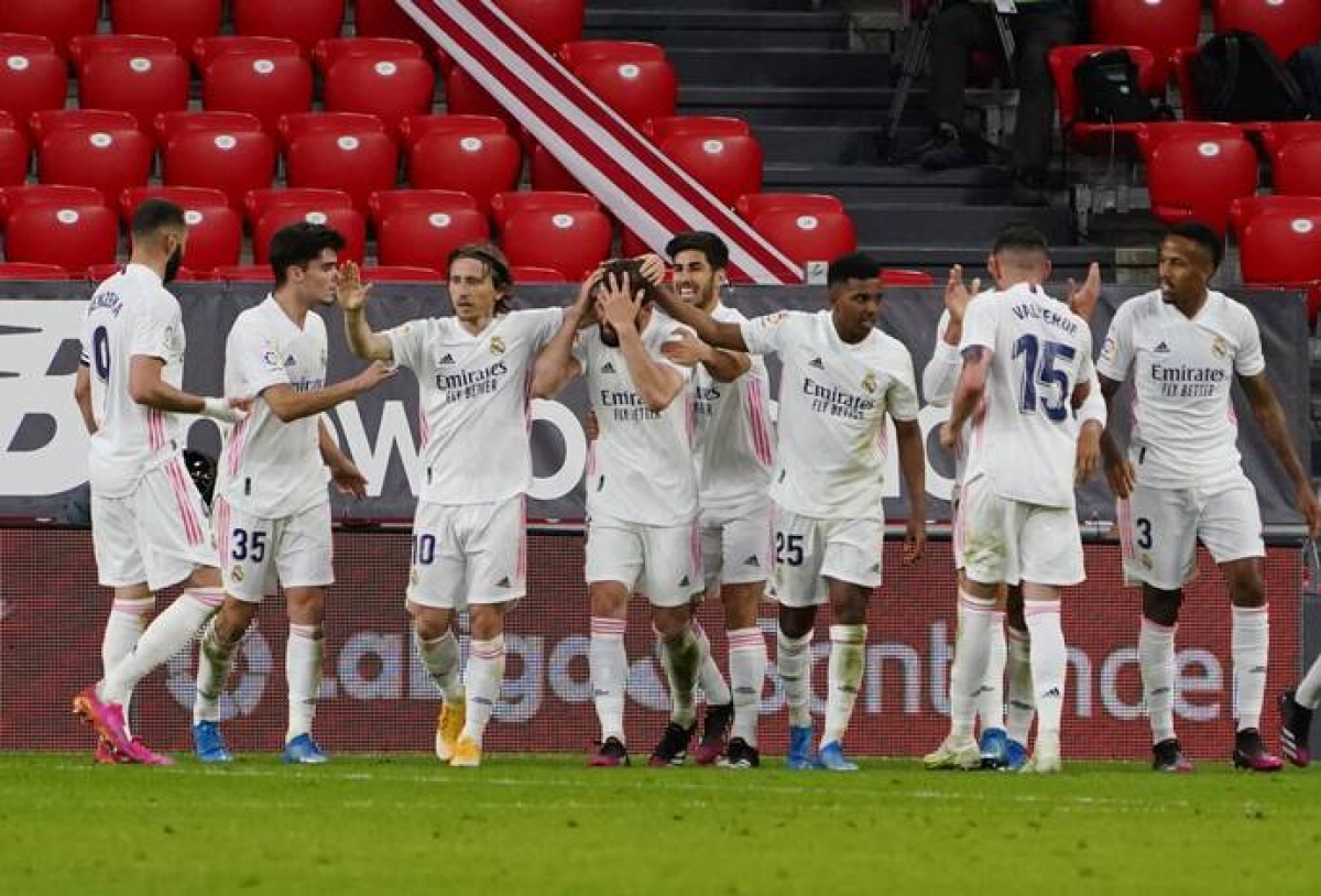 Real là đối thủ duy nhất còn lại có khả năng cạnh tranh chức vô địch La Liga với Atletico (Ảnh: Internet)