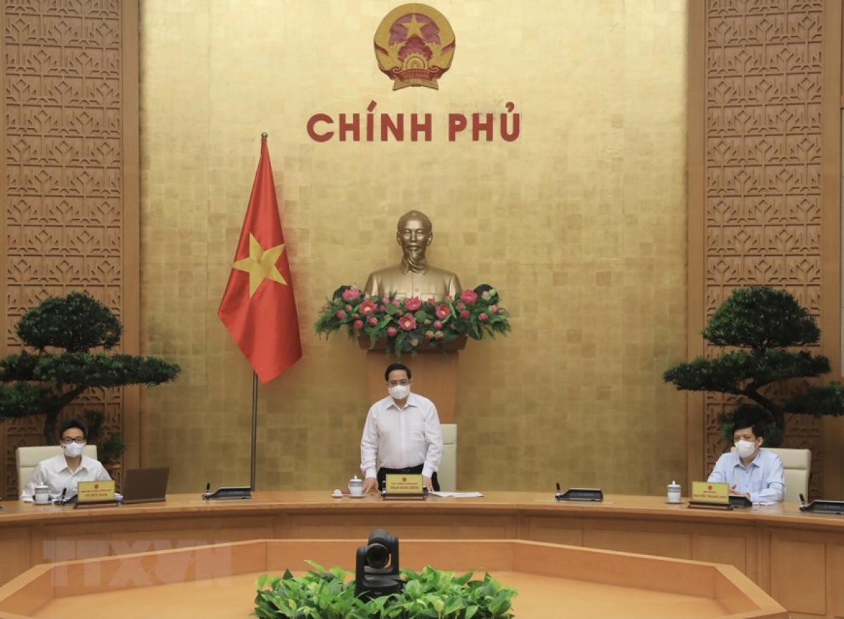 Thủ tướng Phạm Minh Chính chỉ đạo các giải pháp chống dịch Covid-19