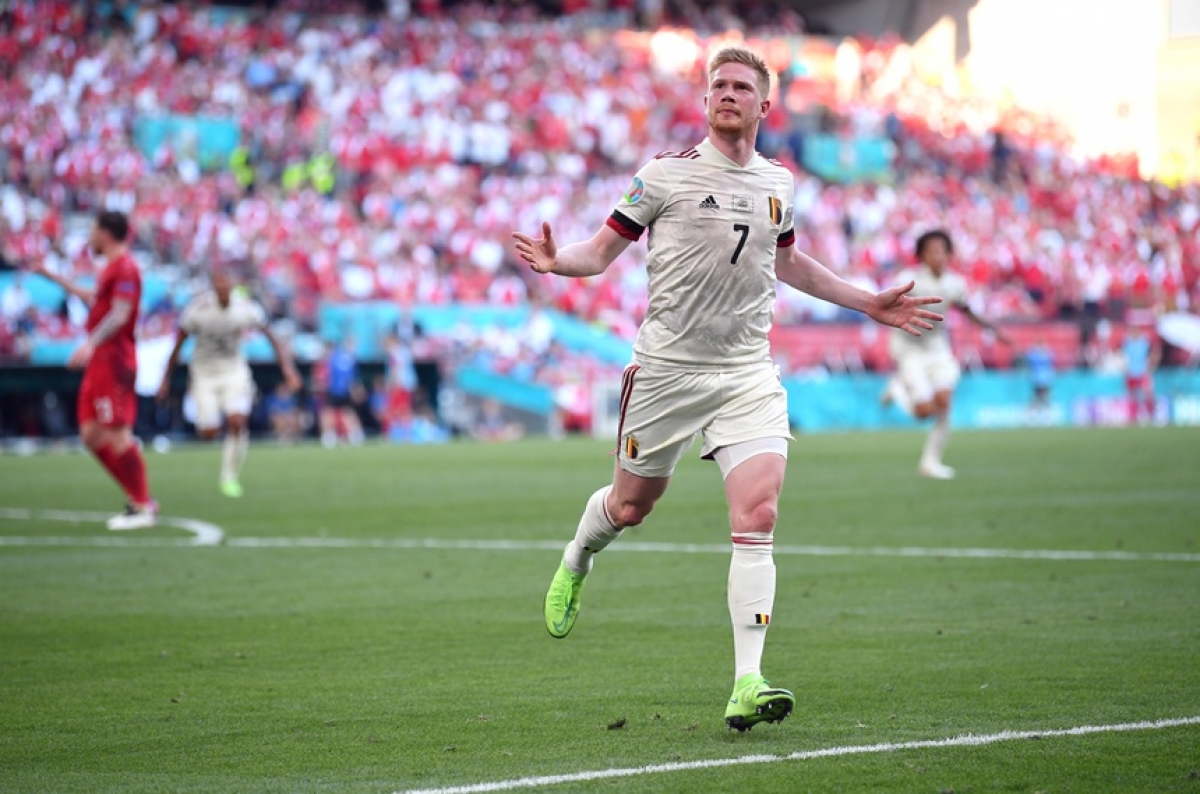 Kevin De Bruyne thi đấu xuất sắc mang về chiến thắng 2-1 cho tuyển Bỉ. Ảnh: Getty Images.