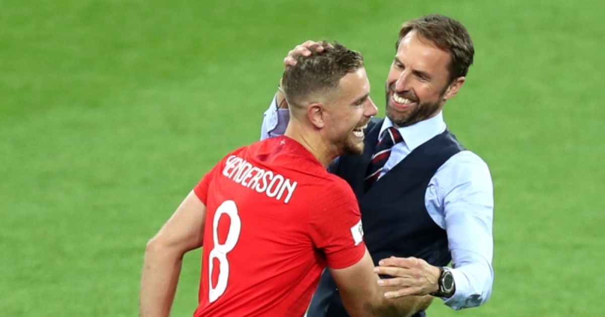 Tiền vệ Jordan Henderson cùng HLV Gareth Southgate (Ảnh: Internet)