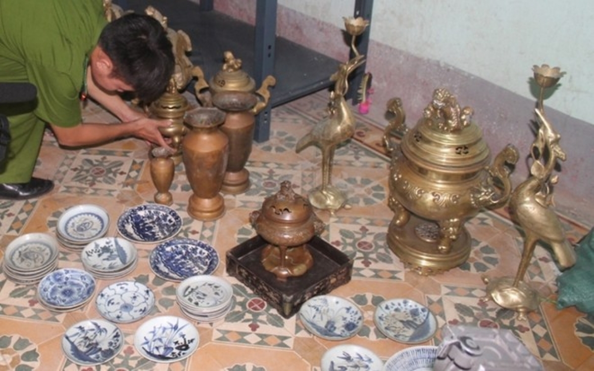 Một vụ mất trộm cổ vật được phát hiện