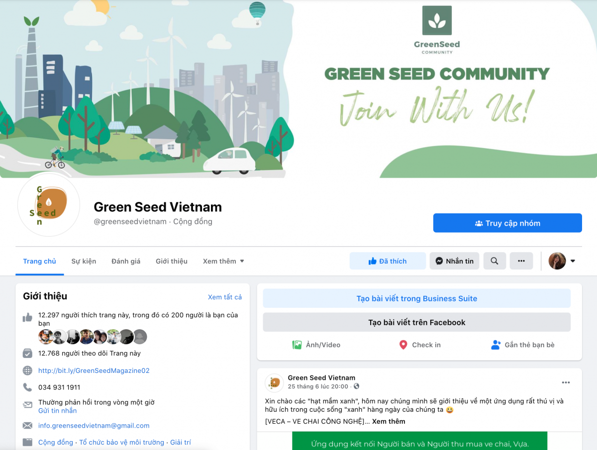 “Tạp chí sống xanh” phiên bản online - sản phẩm sáng tạo của nhóm