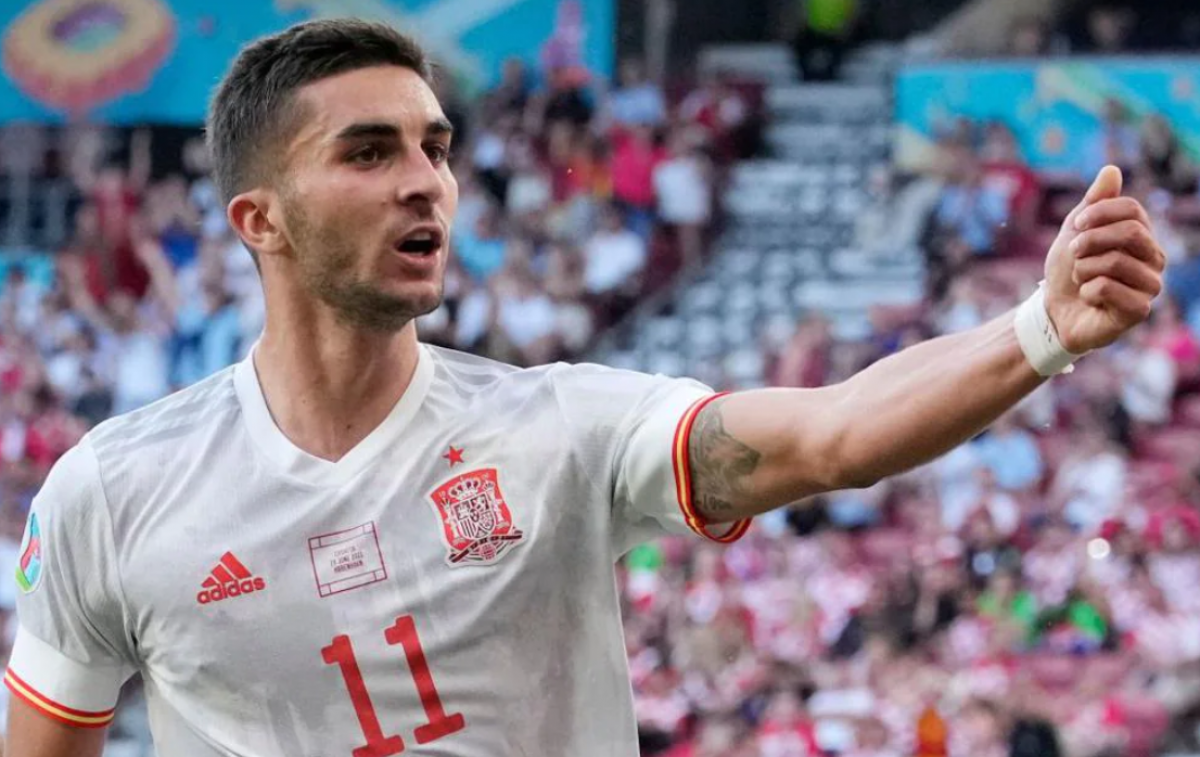 Ferran Torres có một ngày thi đấu ấn tượng với 1 bàn thắng và 1 kiến tạo cho Tây Ban Nha. Ảnh: uefa.com