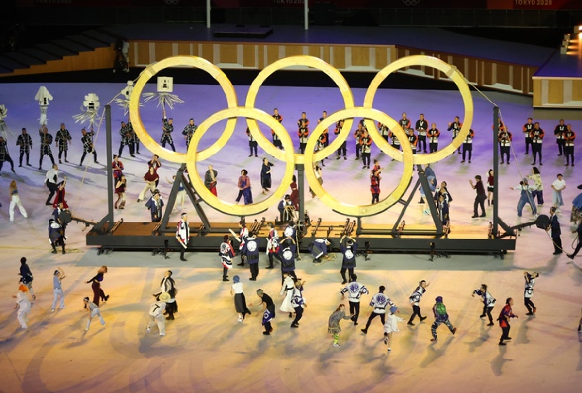 Biểu tượng Olympic xuất hiện đầy ấn tượng