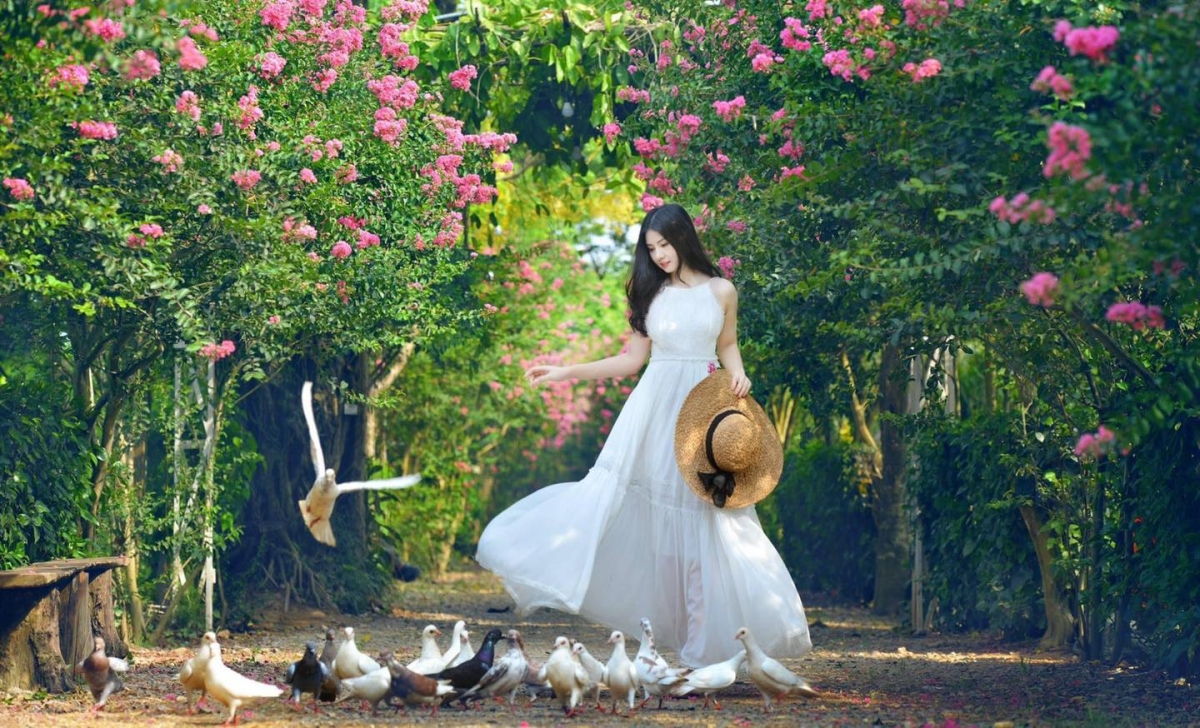 Các bạn hãy đến để rinh cho mình những bức ảnh như trong tranh thế này nhé!
