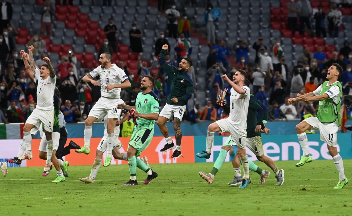 Đội tuyển Italia sẽ tiếp tục bay cao trên sân Wembley? (Ảnh: UEFA)