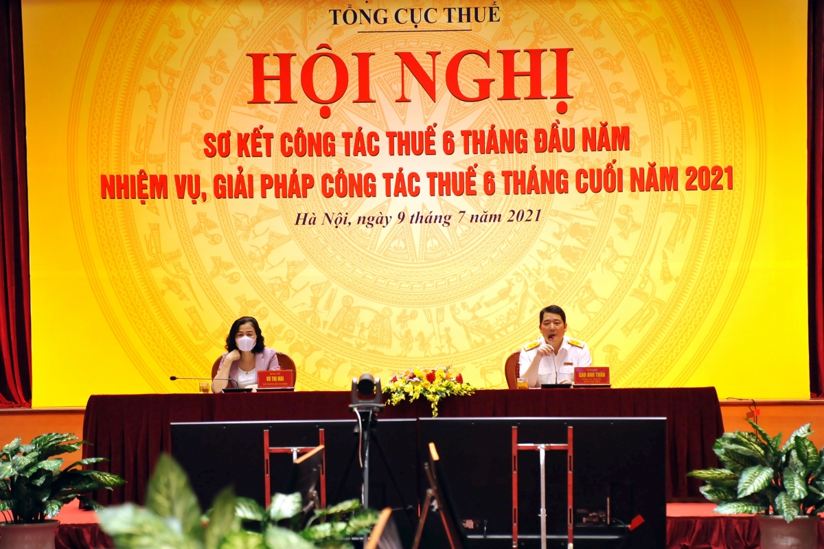Hội nghị trực tuyến triển khai nhiệm vụ, giải pháp công tác thuế 6 tháng cuối năm 2021