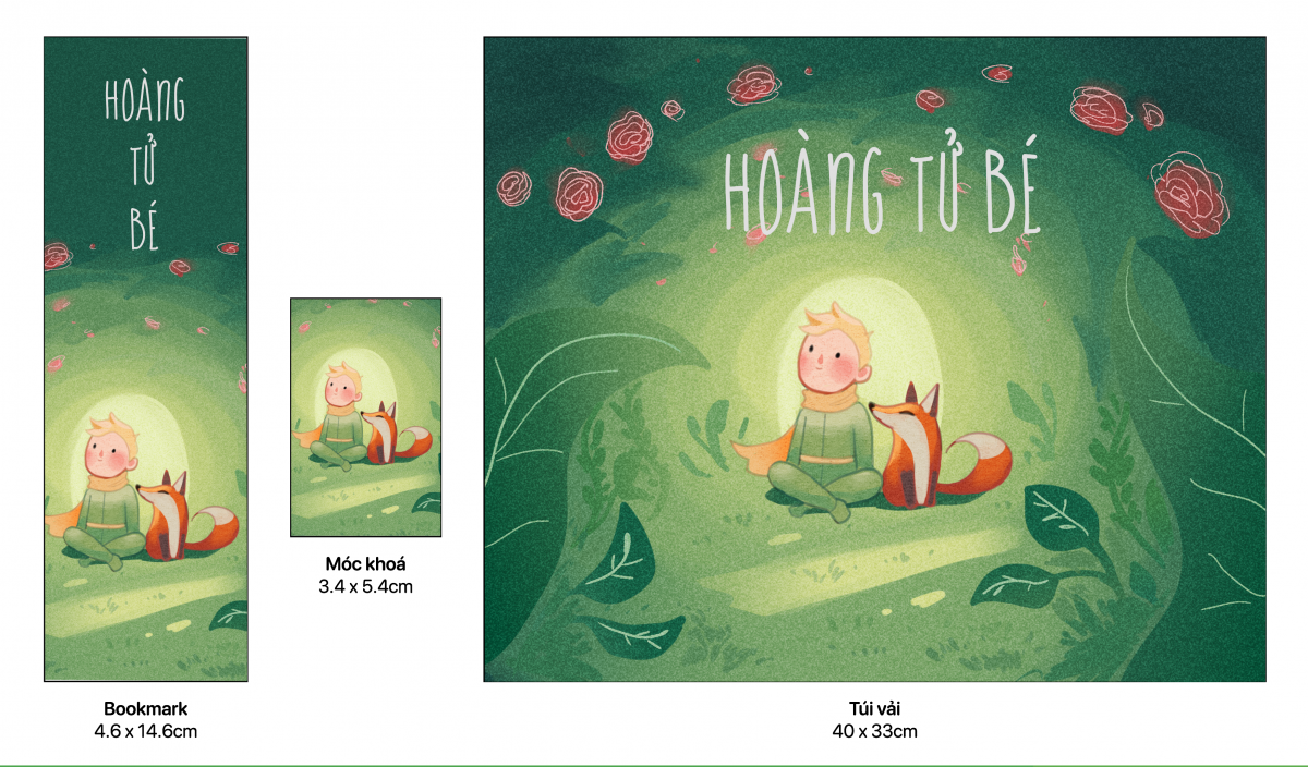 Tác phẩm đoạt giải Nhì, lấy ý tưởng từ cuốn sách Hoàng tử bé, được thực hiện bằng bảng vẽ Wacom