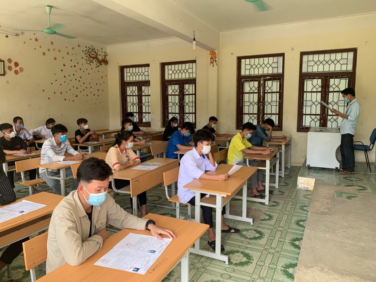 Công tác nhận phòng thi, xác định số báo danh đã hoàn tất, thí sinh đã sẵn sàng cho 2 ngày thi 7 và 8 tháng 7