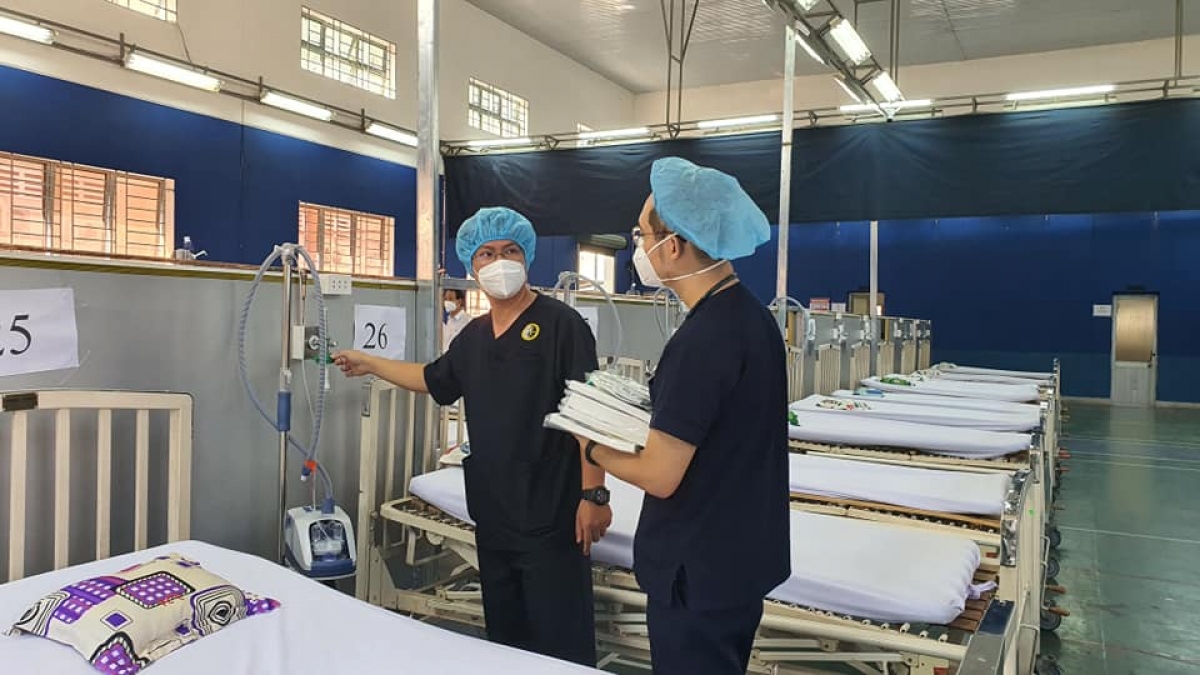 Quy mô Trung tâm Hồi sức COVID-19 Bình Dương có tổng số 437 giường