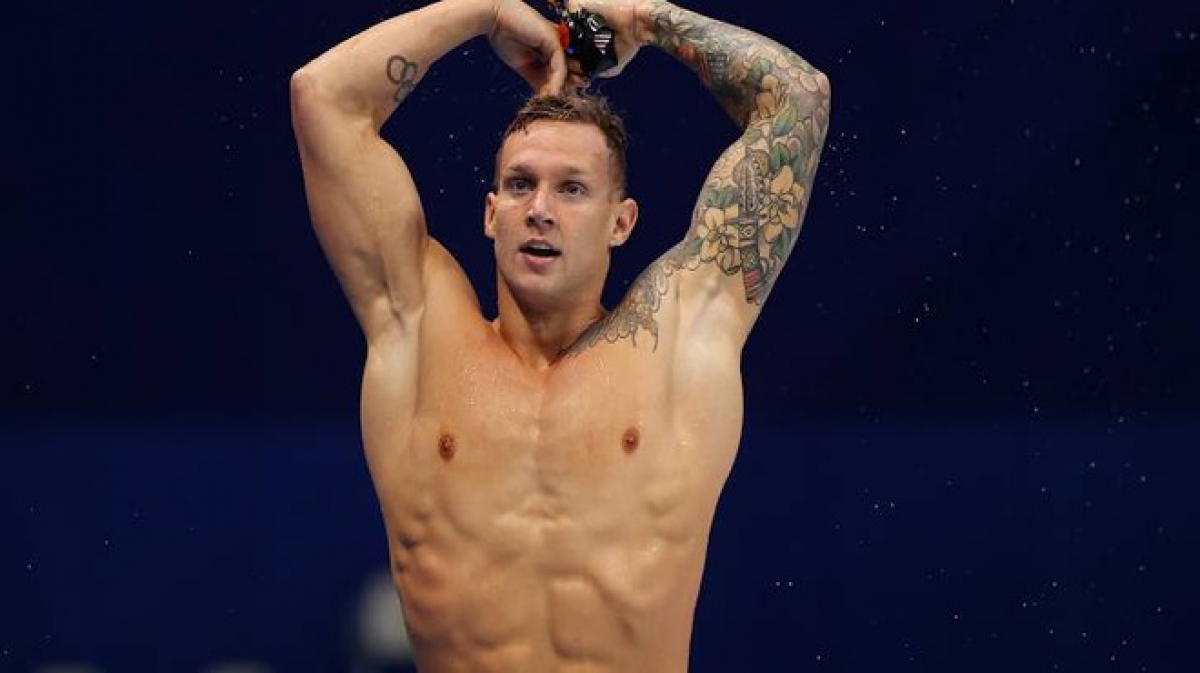Kình ngư Caeleb Dressel (Mỹ) - người giành 5 HCV tại Olympic Tokyo 2020