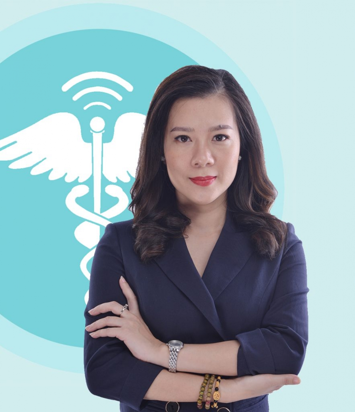 Bà Phạm Hoàng Giang - Giám đốc TT Truyền Thông và chăm sóc SKCĐ, Tổng hội Y học Việt Nam