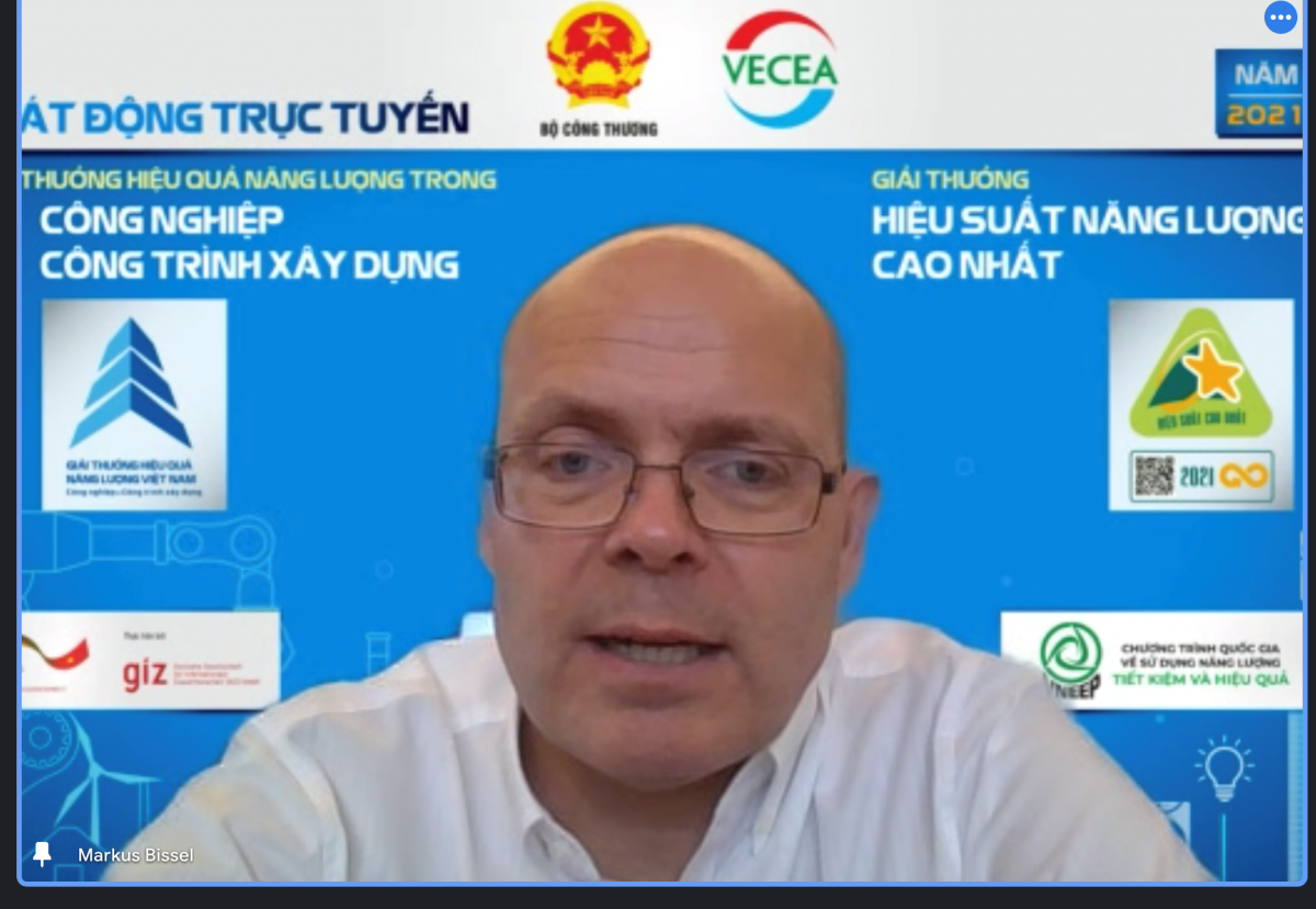 Ông Markus Bissel – Trưởng hợp phần Hiệu quả năng lượng/Dự án 4E