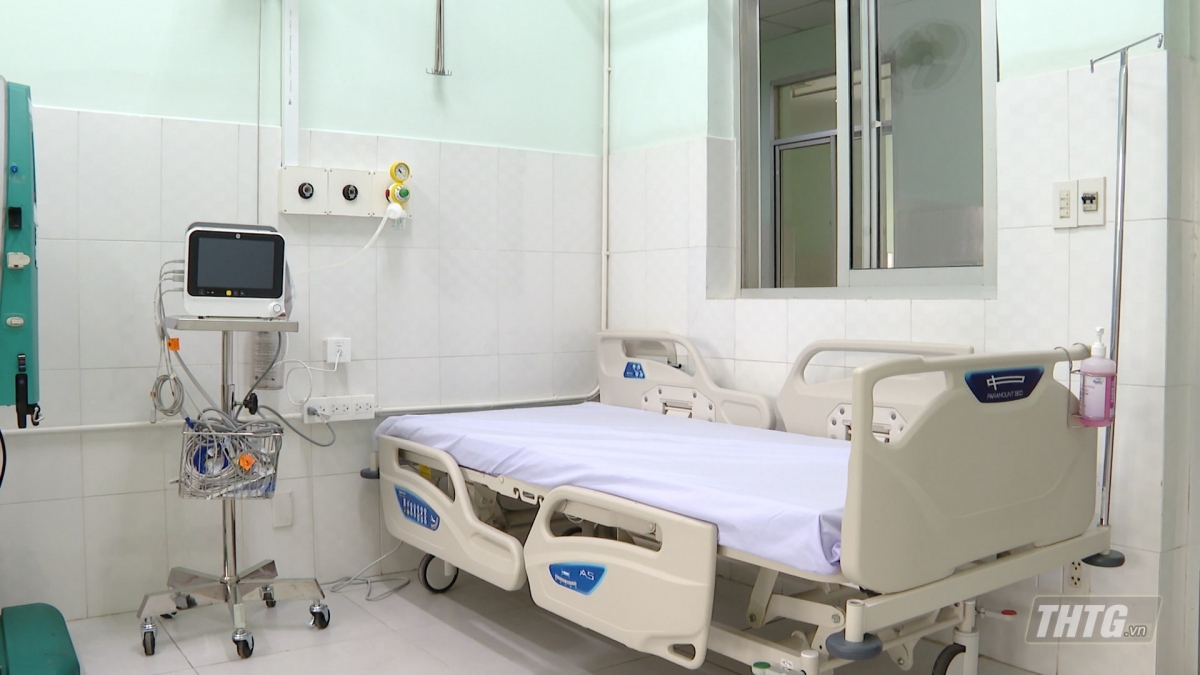 Phòng bệnh tại Trung tâm Hồi sức bệnh nhân Covid-19 tỉnh Tiền Giang