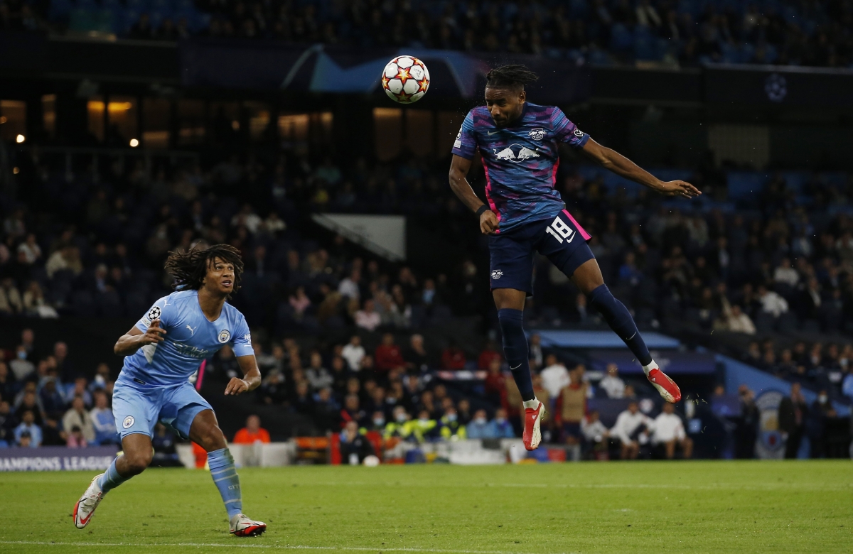 Christopher Nkunku lập cú hattrick cho Leipzig (Ảnh: Internet)