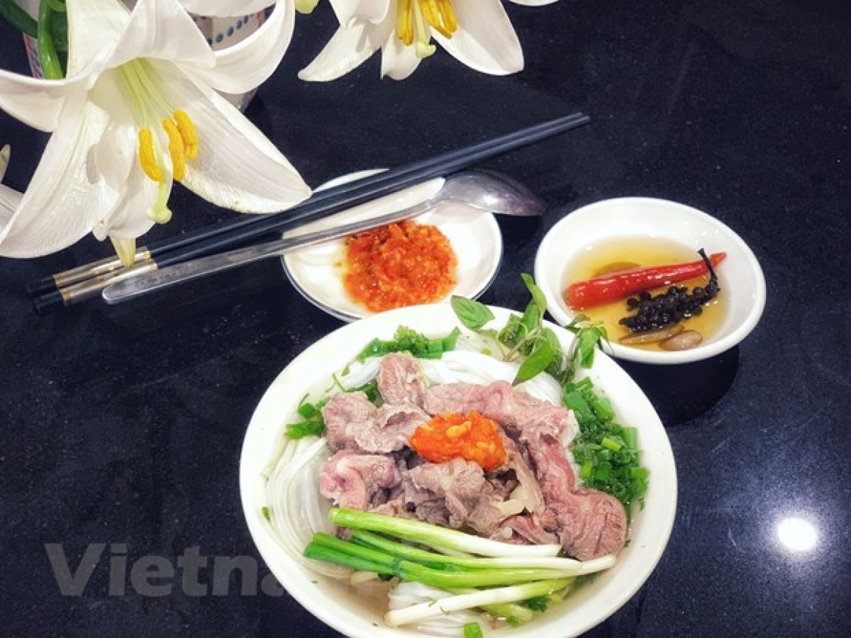 Món phở sẽ được giới thiệu trong video quảng bá của Hàn Quốc về Việt Nam. (Ảnh minh họa: Mai Mai/Vietnam+)